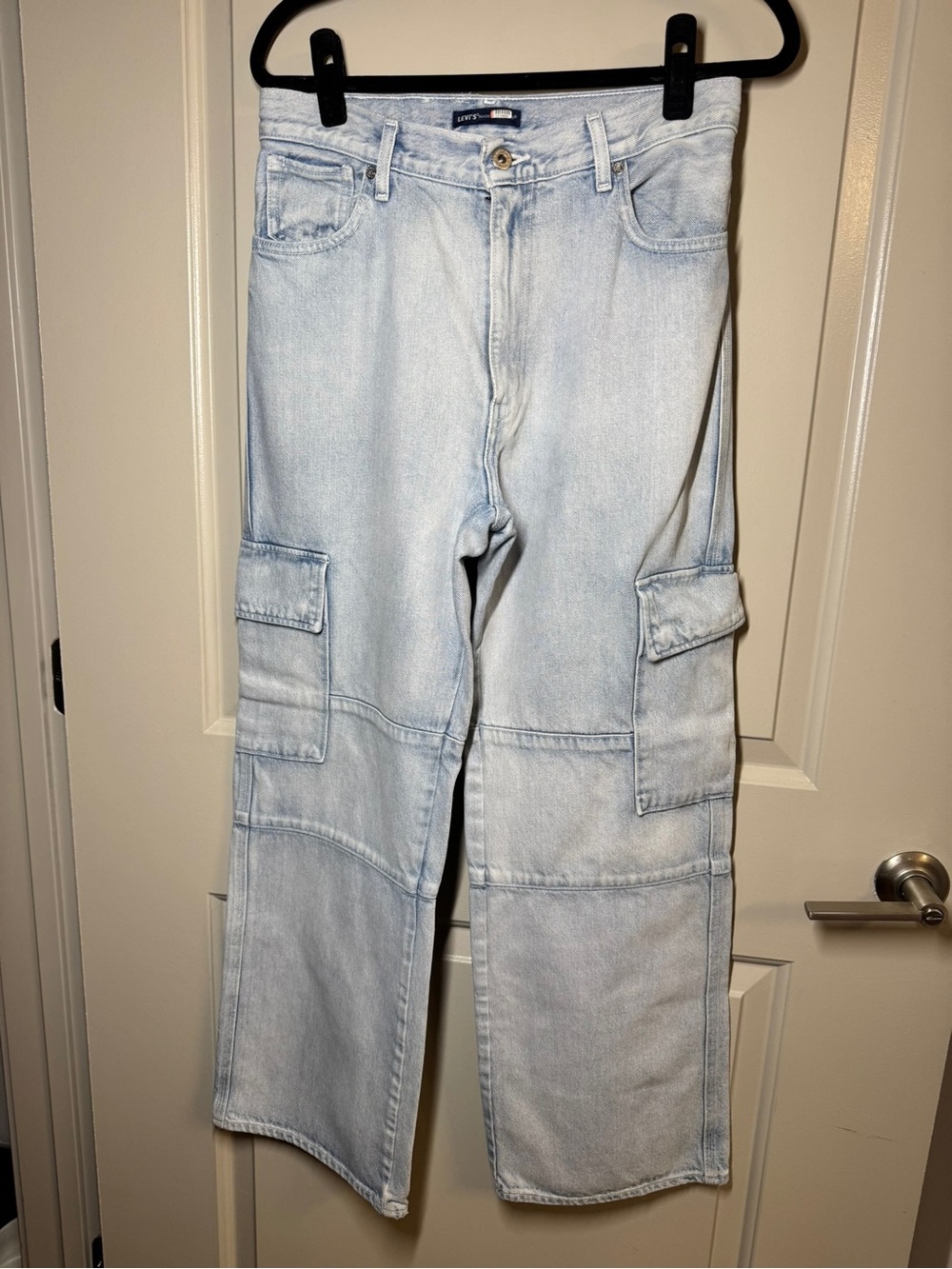 Levi's Light Wash Blue Cargo Jeans